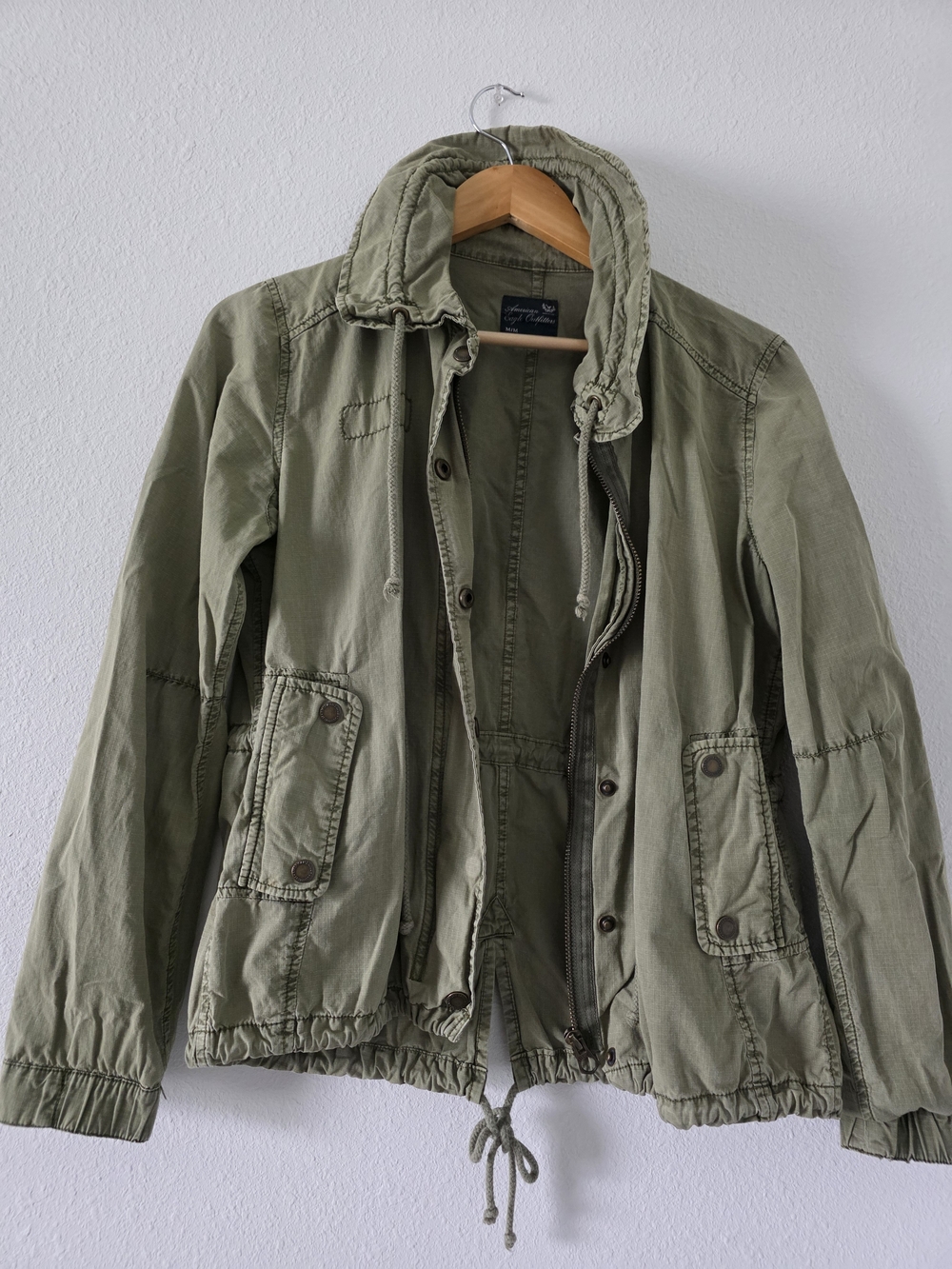 Olive Green Women's Utility Jacket - Brand: Lee